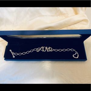 Genuine Swarovski LOVE Toggle Bracelet